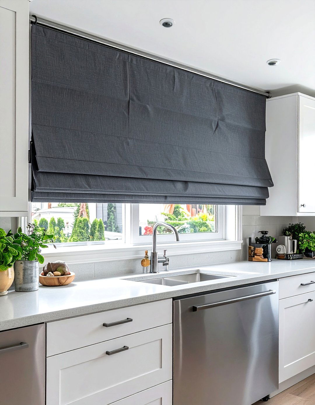 Simple Grommet Top Kitchen Valance - 20 Kitchen Valance Ideas for a Stylish and Functional Space