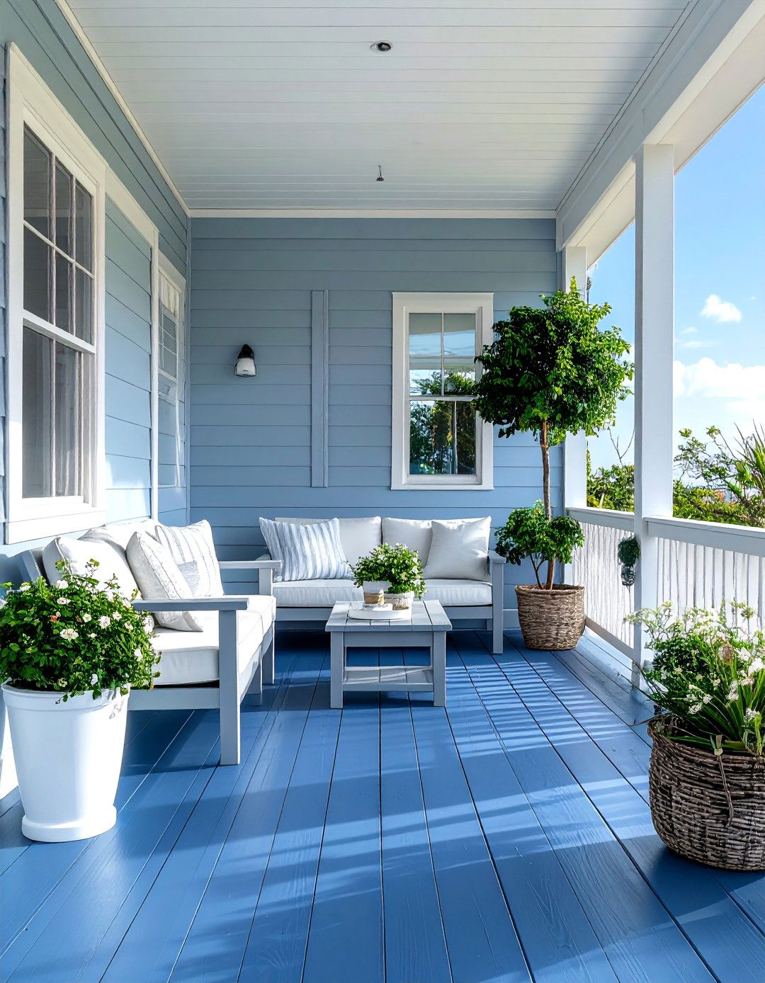 Slate Blue Porch Floors - 20 Porch Paint Colors Ideas for a Welcoming Outdoor Space