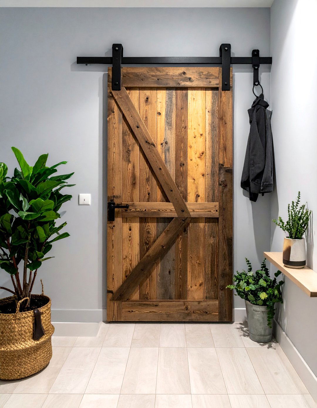 Sliding Barn Doors on Metal Tracks - 30 Industrial Decor Ideas for a Modern Home