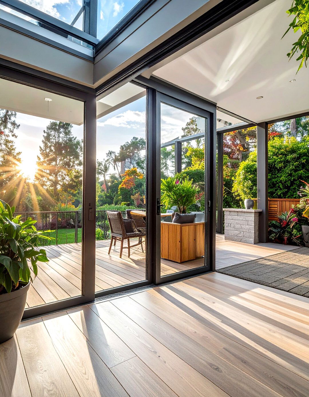 Sliding Patio Door Integration - 30 Stylish Sunroom Window Ideas for Natural Light