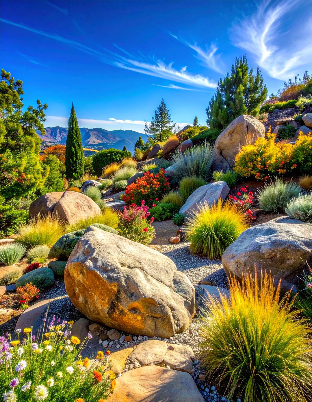 Sloped Rock Gardens - 25 Down Sloped Backyard Ideas for Unique Landscaping