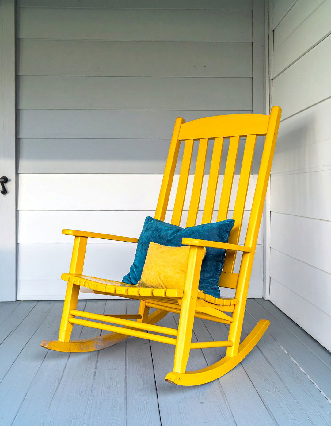 Small Front Porch with an Accent Rocking Chair - 40 Small Front Porch Ideas for a Welcoming Entryway