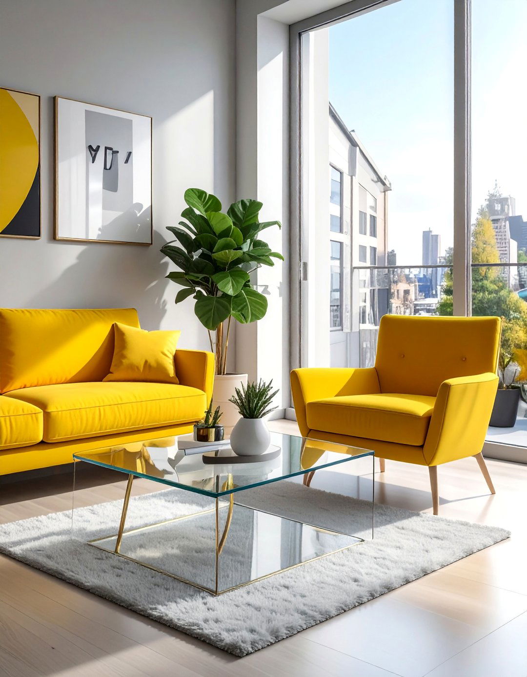 Small Living Room with See Through Furniture - 40 Small Living Room Ideas for Cozy Spaces