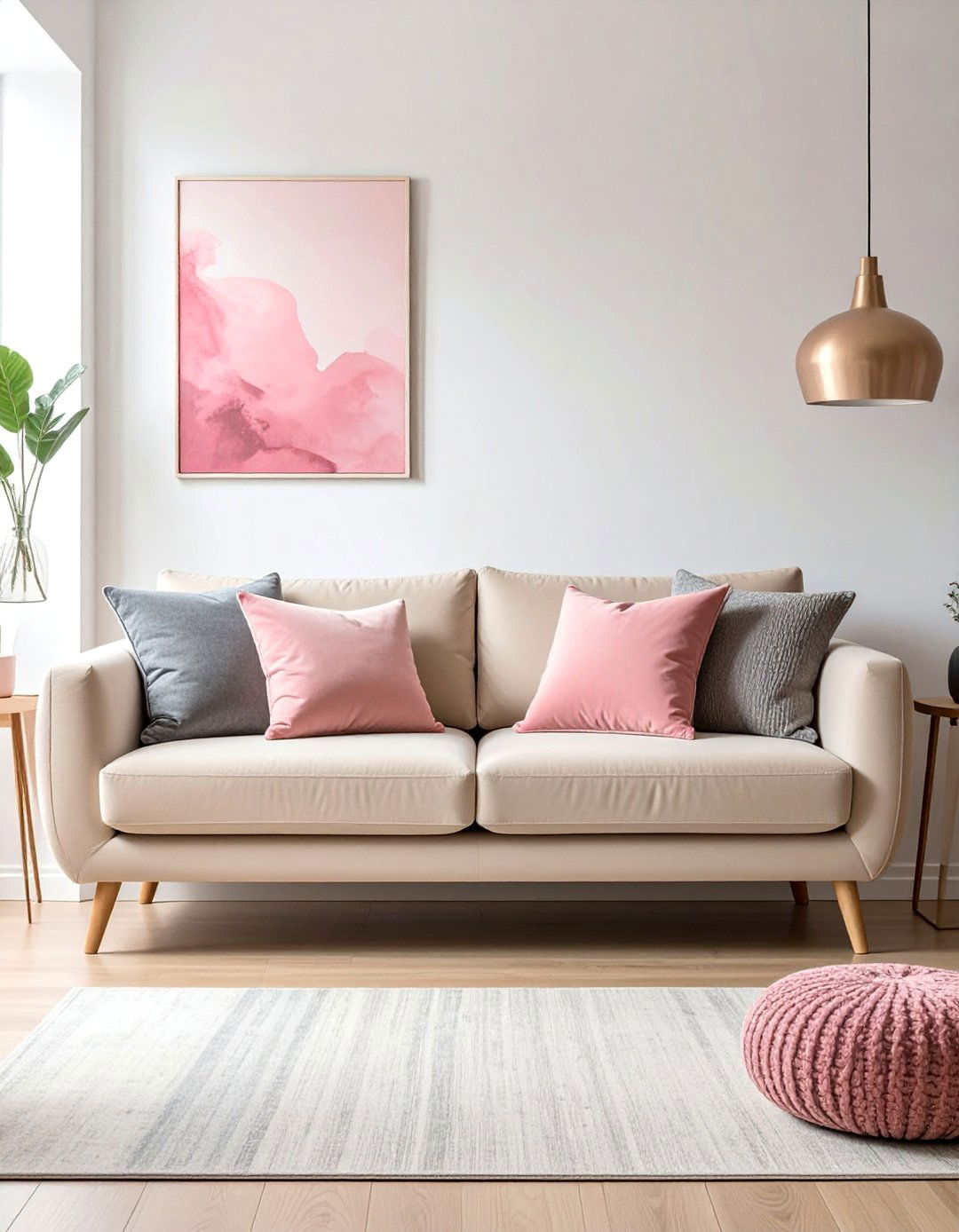 Small Living Room with a Coordinated Throw Pillow Collection - 40 Small Living Room Ideas for Cozy Spaces