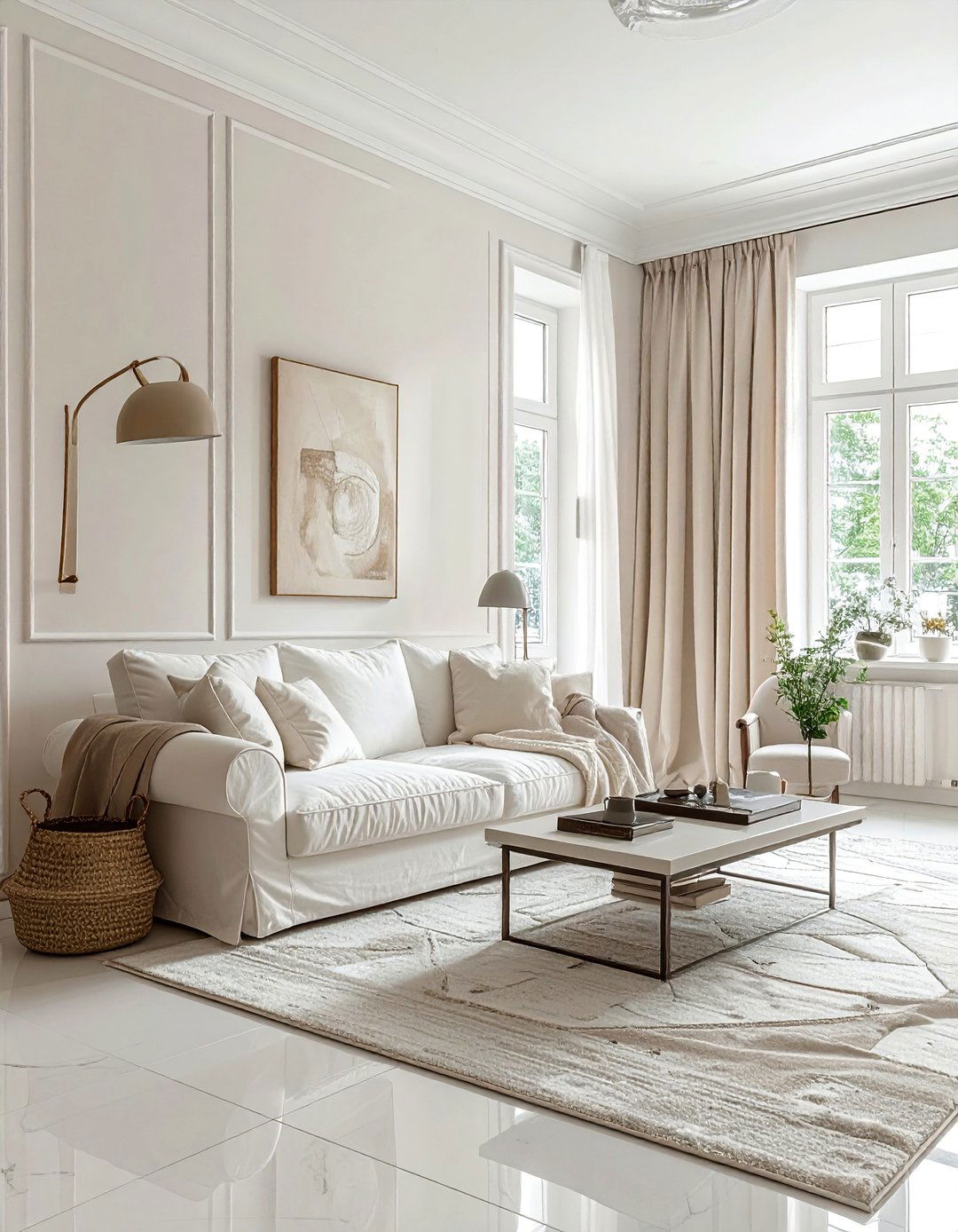 Small Living Room with a Light Color Palette - 40 Small Living Room Ideas for Cozy Spaces
