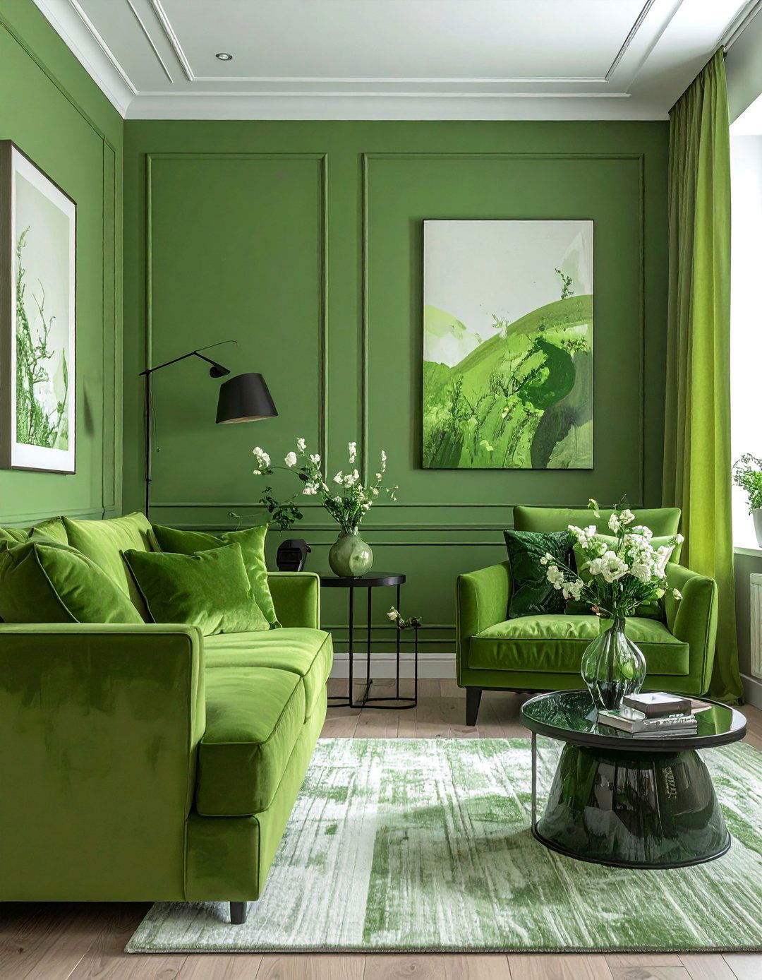 Small Living Room with a Monochromatic Scheme - 40 Small Living Room Ideas for Cozy Spaces