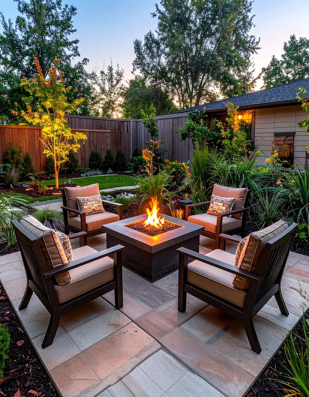 Small Patio Propane Fire Pit Table - 40 Small Patio Ideas to Maximize Your Outdoor Space