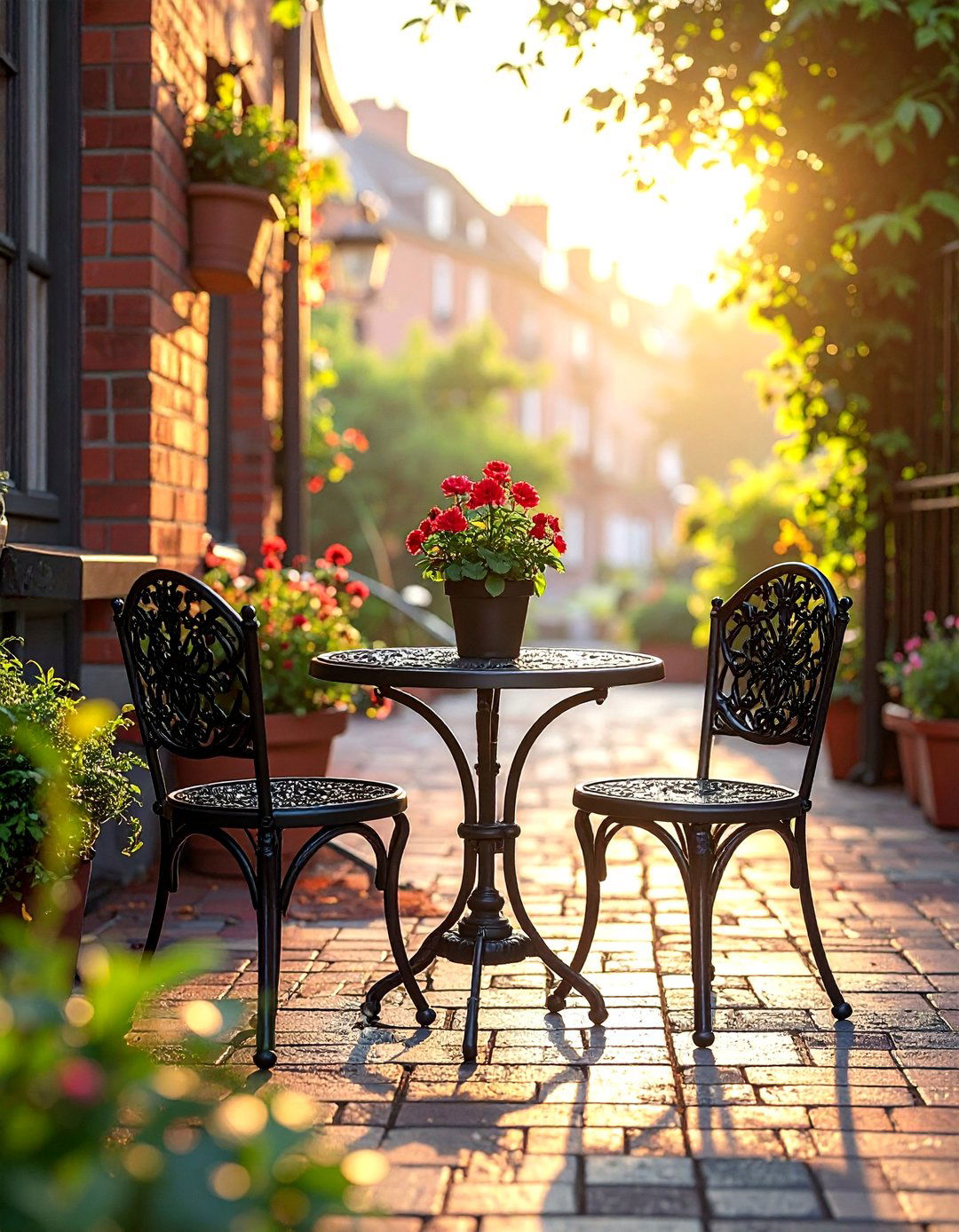 Small Patio with Cafe Bistro Set - 40 Small Patio Ideas to Maximize Your Outdoor Space