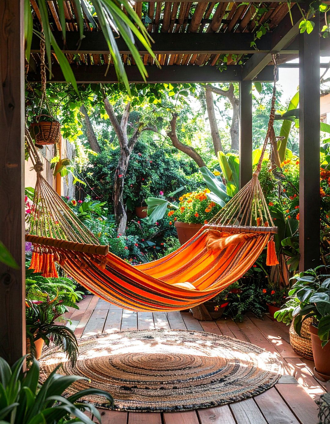 Small Patio with Hammock Stand - 40 Small Patio Ideas to Maximize Your Outdoor Space