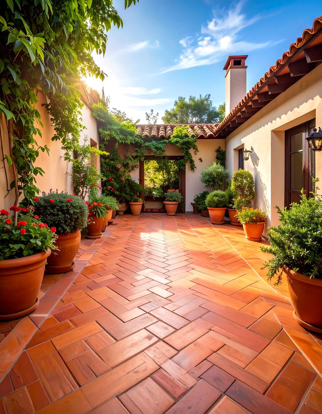 Small Patio with Paver Patterns - 40 Small Patio Ideas to Maximize Your Outdoor Space