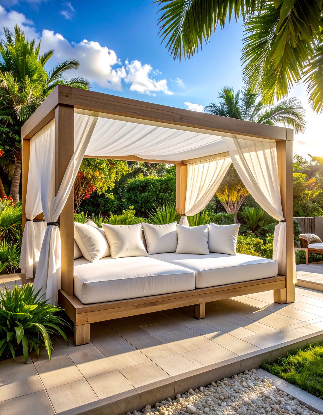 Small Patio with an Outdoor Daybed - 40 Small Patio Ideas to Maximize Your Outdoor Space