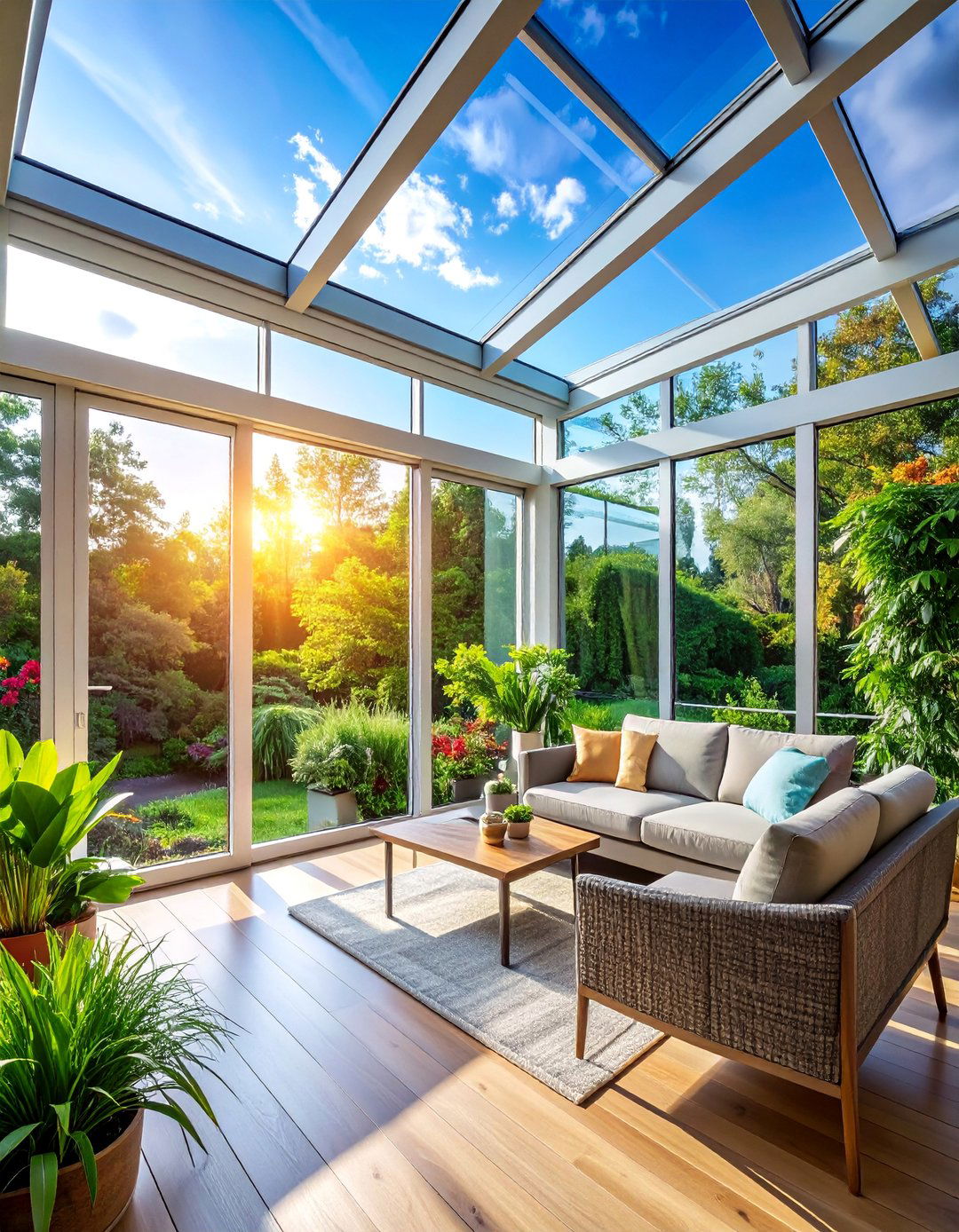 Smart Glass Technology Integration - 30 Stylish Sunroom Window Ideas for Natural Light