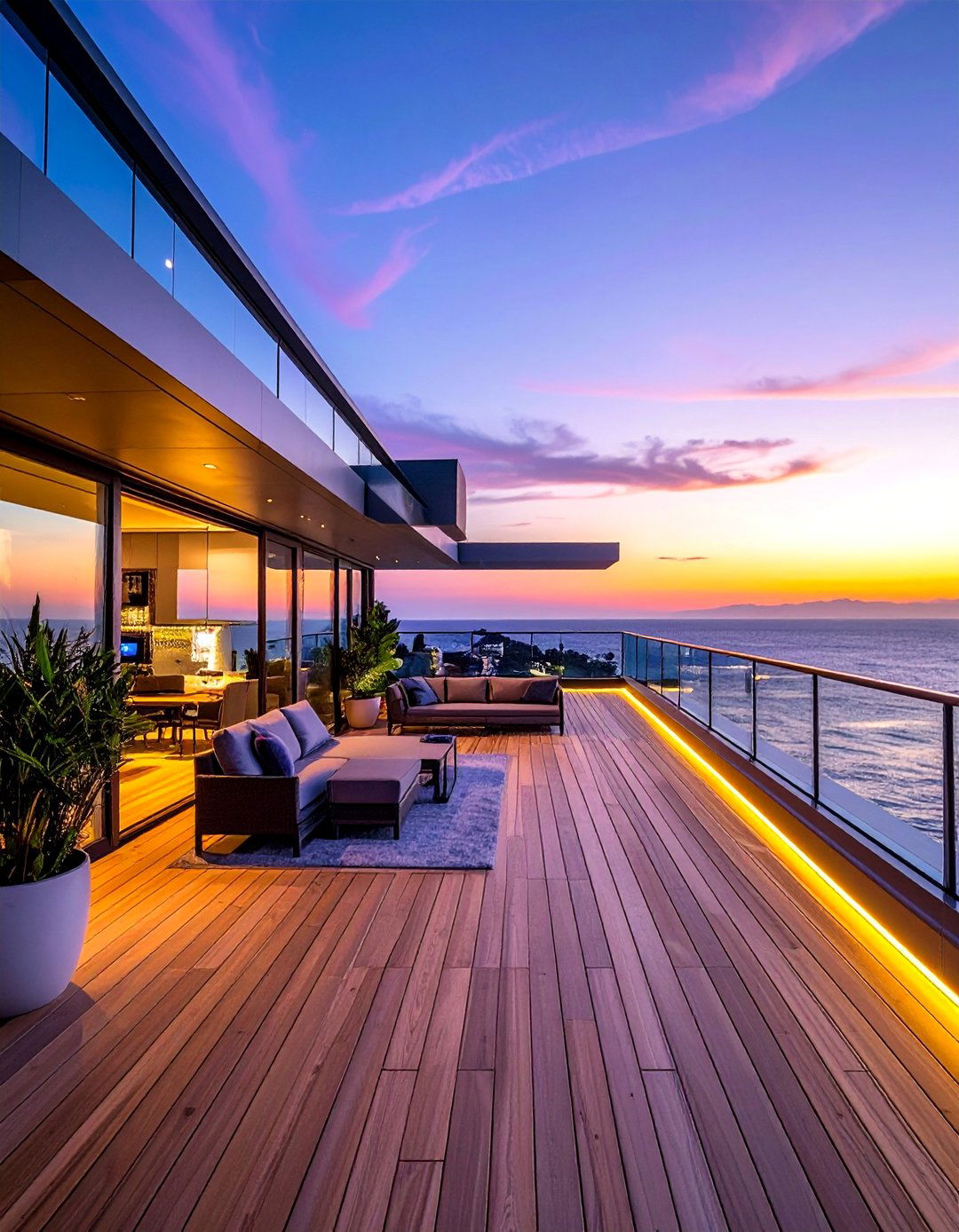 Smart Home Integration - 30 Partially Covered Deck Ideas for Year-Round Enjoyment