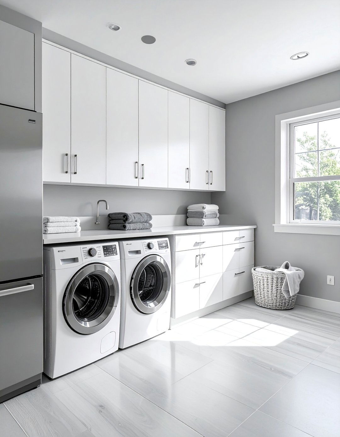 Soft Gray Laundry Room Paint - 25 Laundry Room Paint Ideas for a Fresh Look