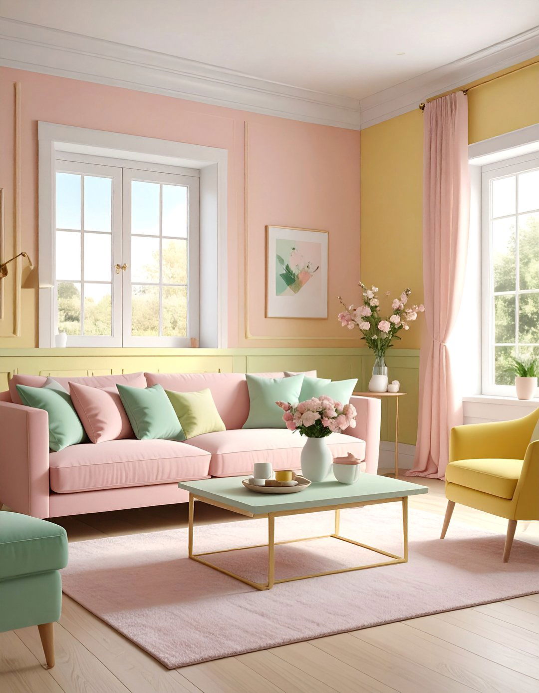 Soft Pastel Color Palette Cottage Living Room - 30 Cottage Living Room Ideas for a Cozy Retreat