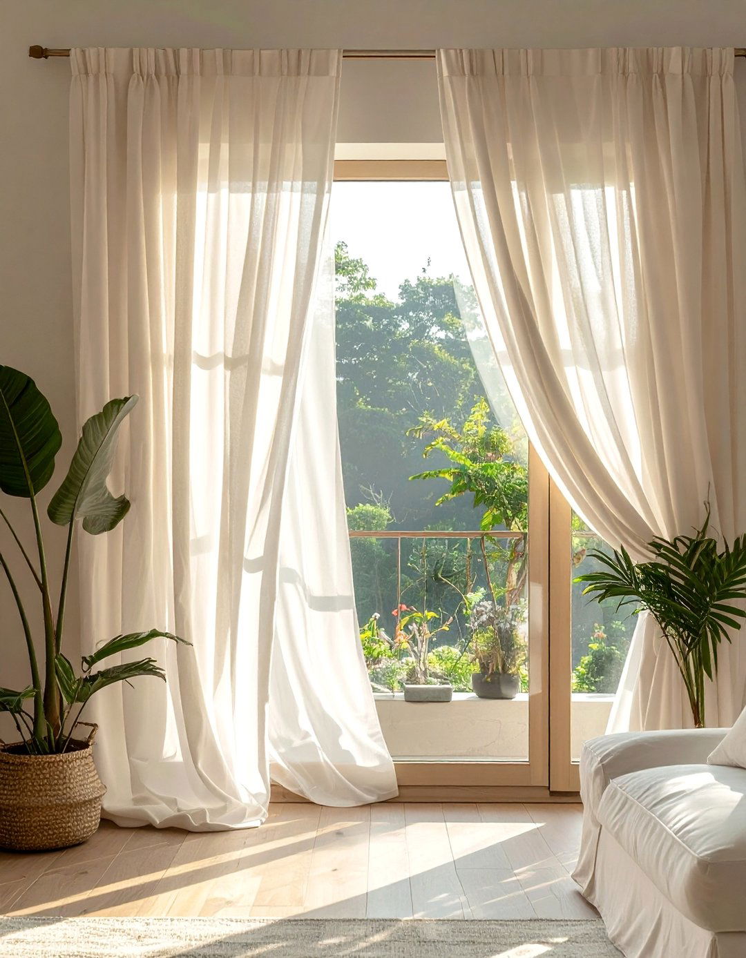 Soft and Flowing Drapes - 40 Cozy Living Room Ideas to Transform Your Space