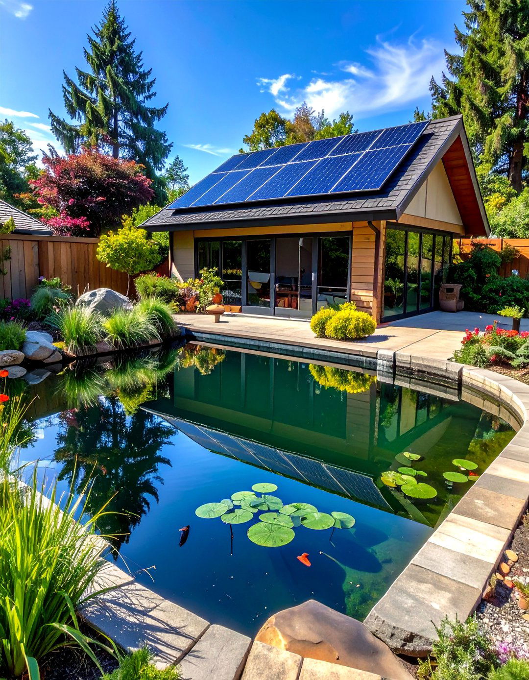 Solar Powered Duck Pond - 15 Creative Duck Pond Ideas for Your Backyard