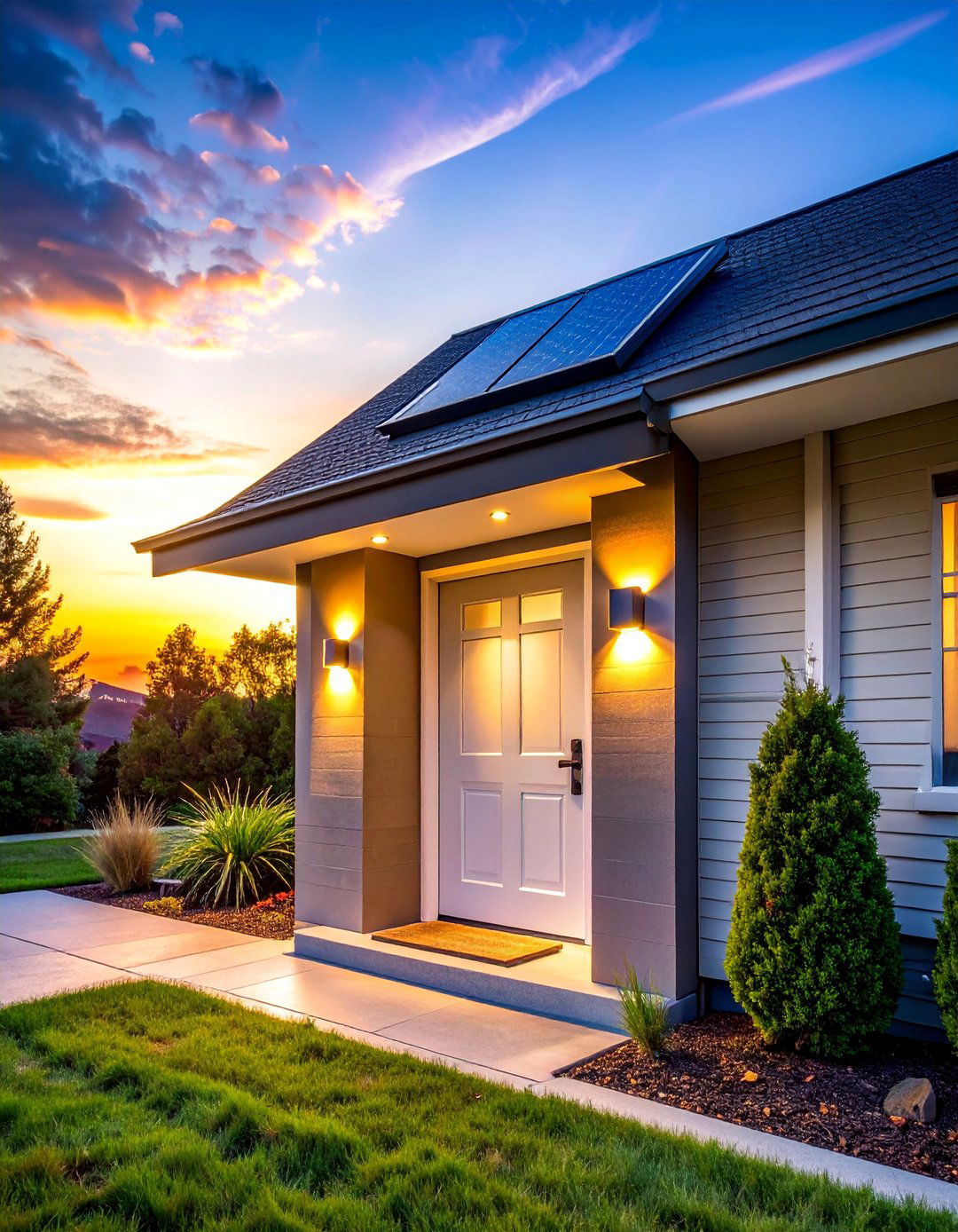 Solar Powered Lighted House Numbers - 40 House Number Ideas for Curb Appeal