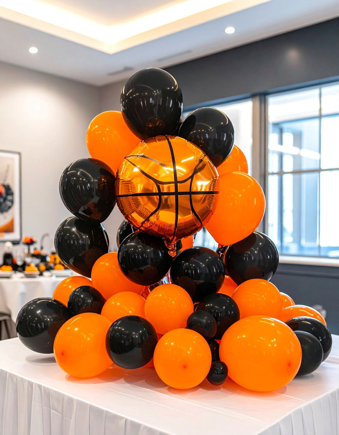 Sports Themed Balloon Centerpiece - 25 Balloon Centerpiece Ideas for Any Celebration