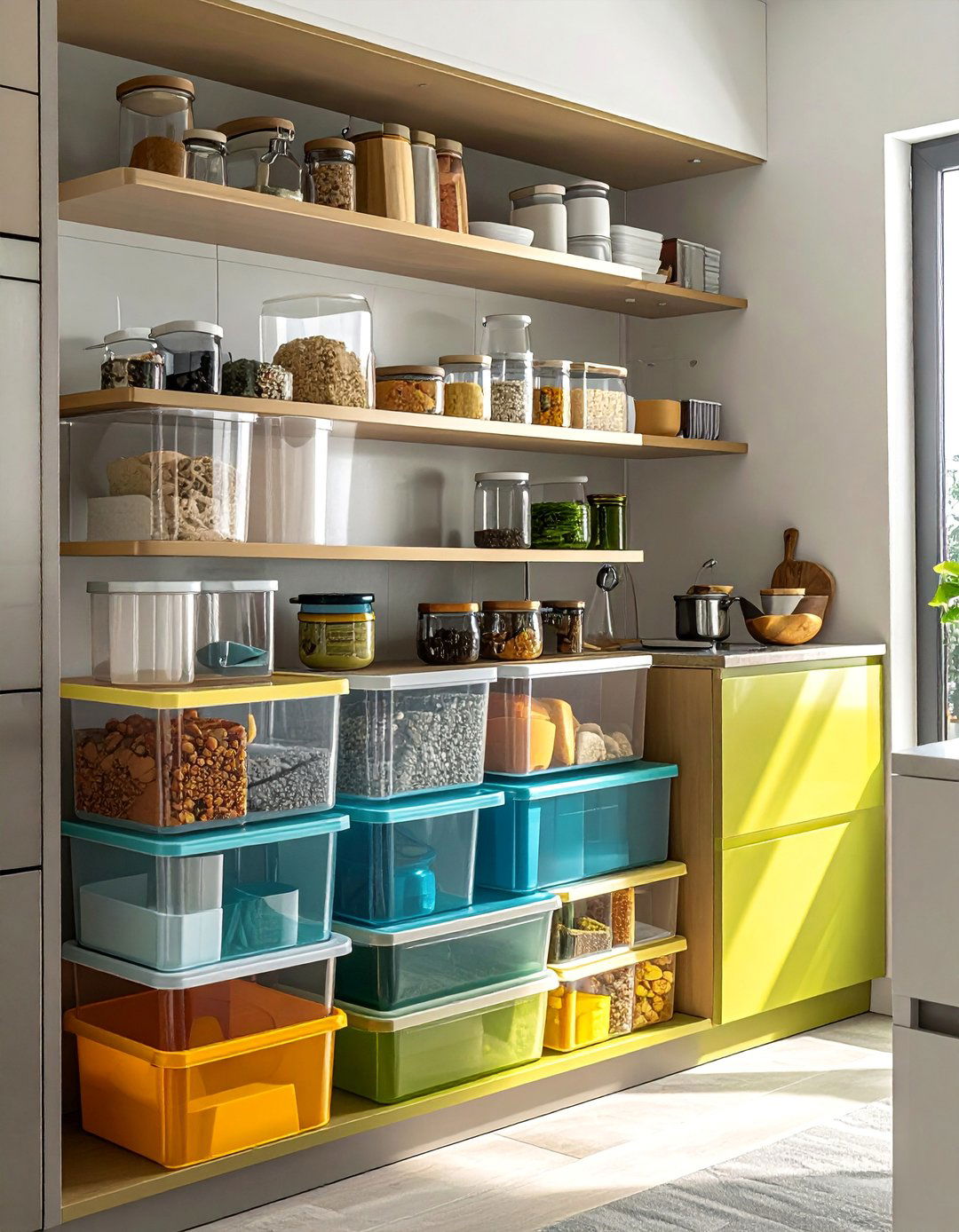 Stackable Storage Solutions - 40 Small Kitchen Ideas for Efficient and Stylish Spaces