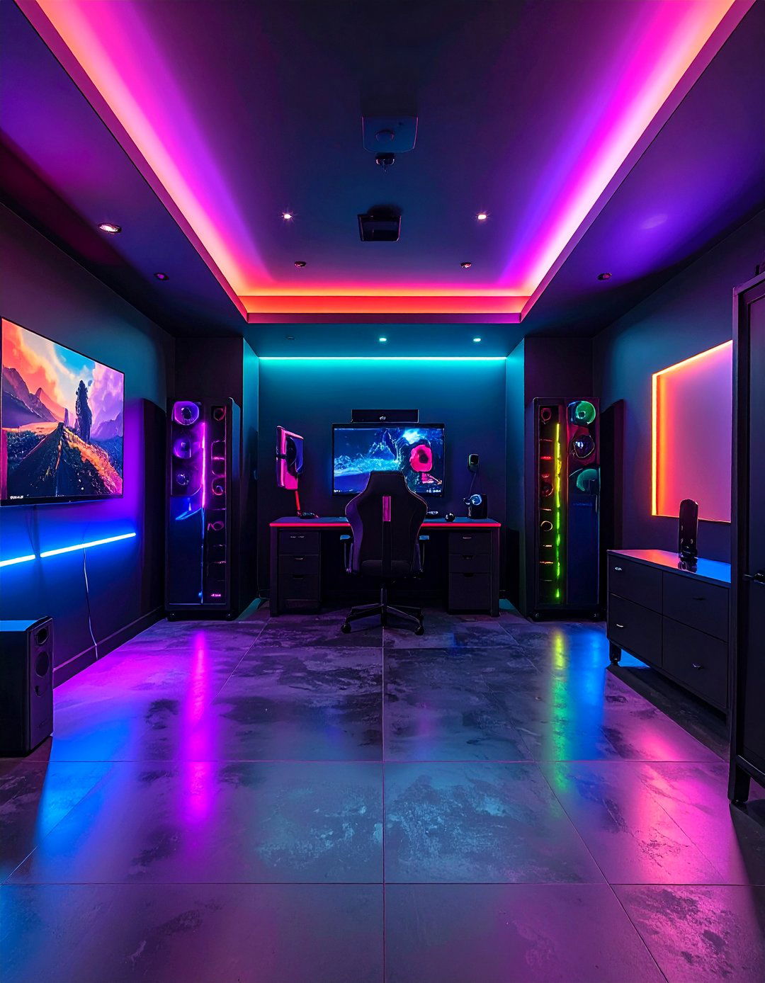 Stealthy Matte Black Game Room Paint - 20 Game Room Paint Ideas for a Fun and Vibrant Space