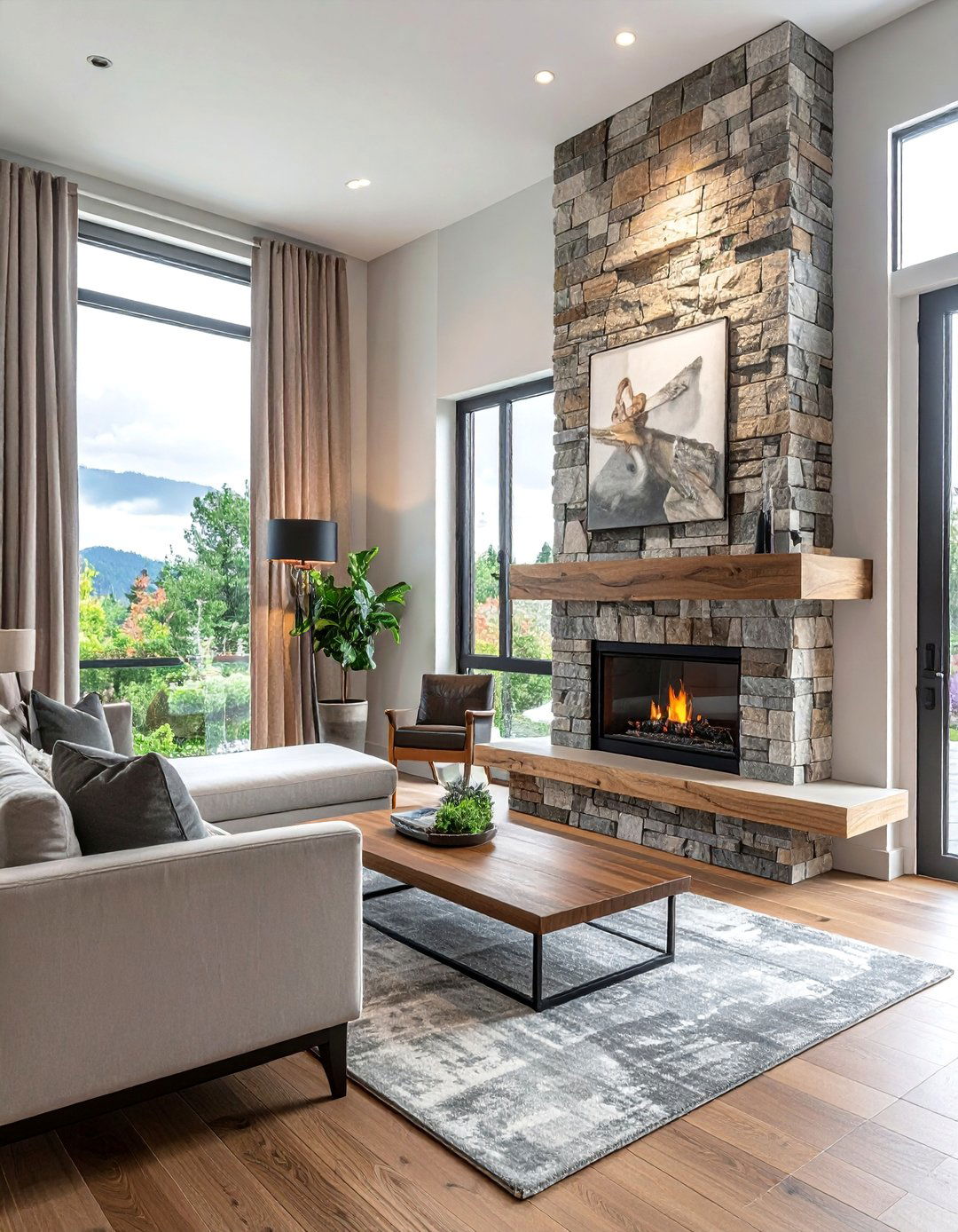 Stone Veneer Accent Wall - 25 Accent Wall Ideas to Transform Your Home Decor