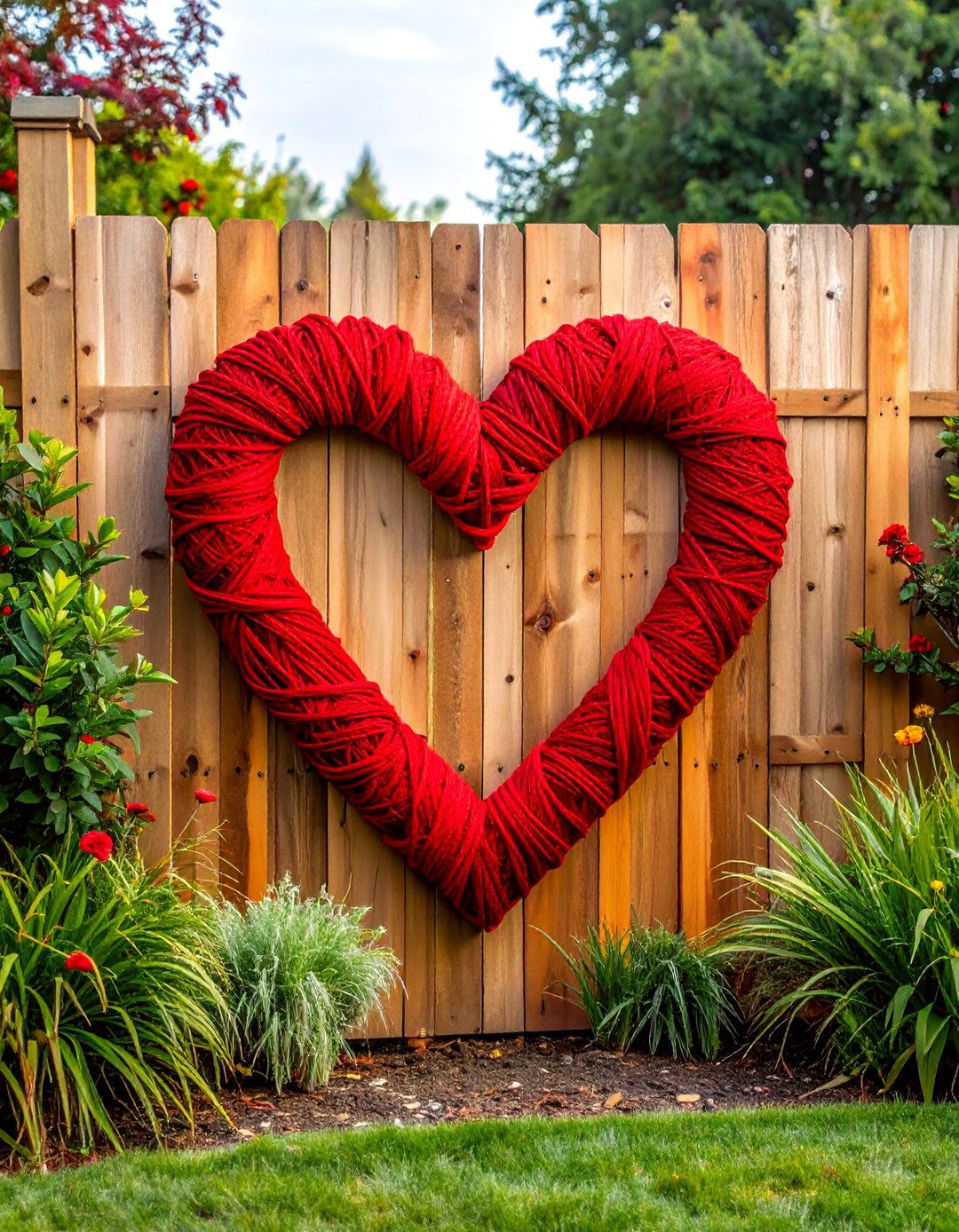 String and Nail Art Fence Art - 20 Fence Art Ideas to Beautify Your Outdoor Space