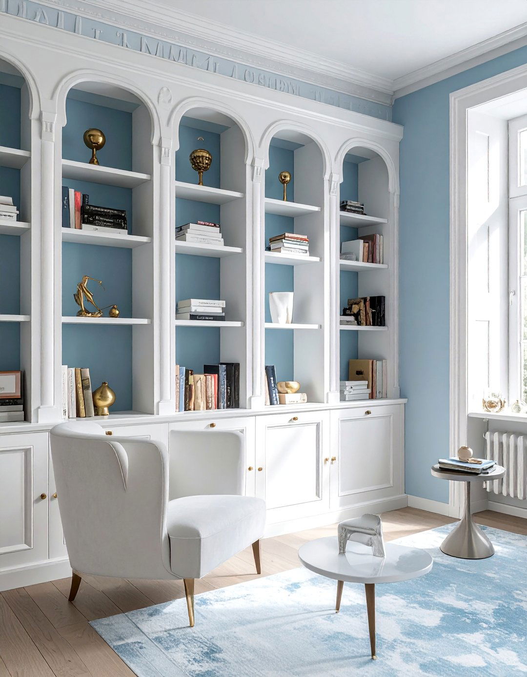 Styled Built In Bookcases in a Preppy Room - 30 Preppy Room Ideas for a Chic and Timeless Look
