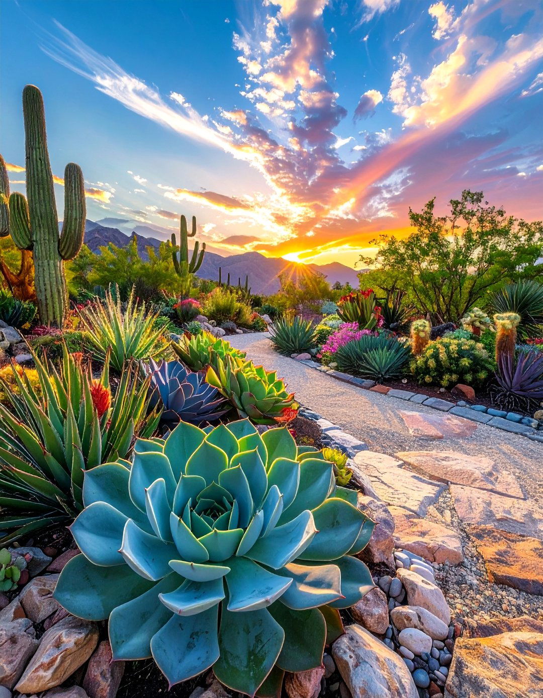 Succulent Garden Display - 30 Decomposed Granite Landscaping Ideas for Your Yard