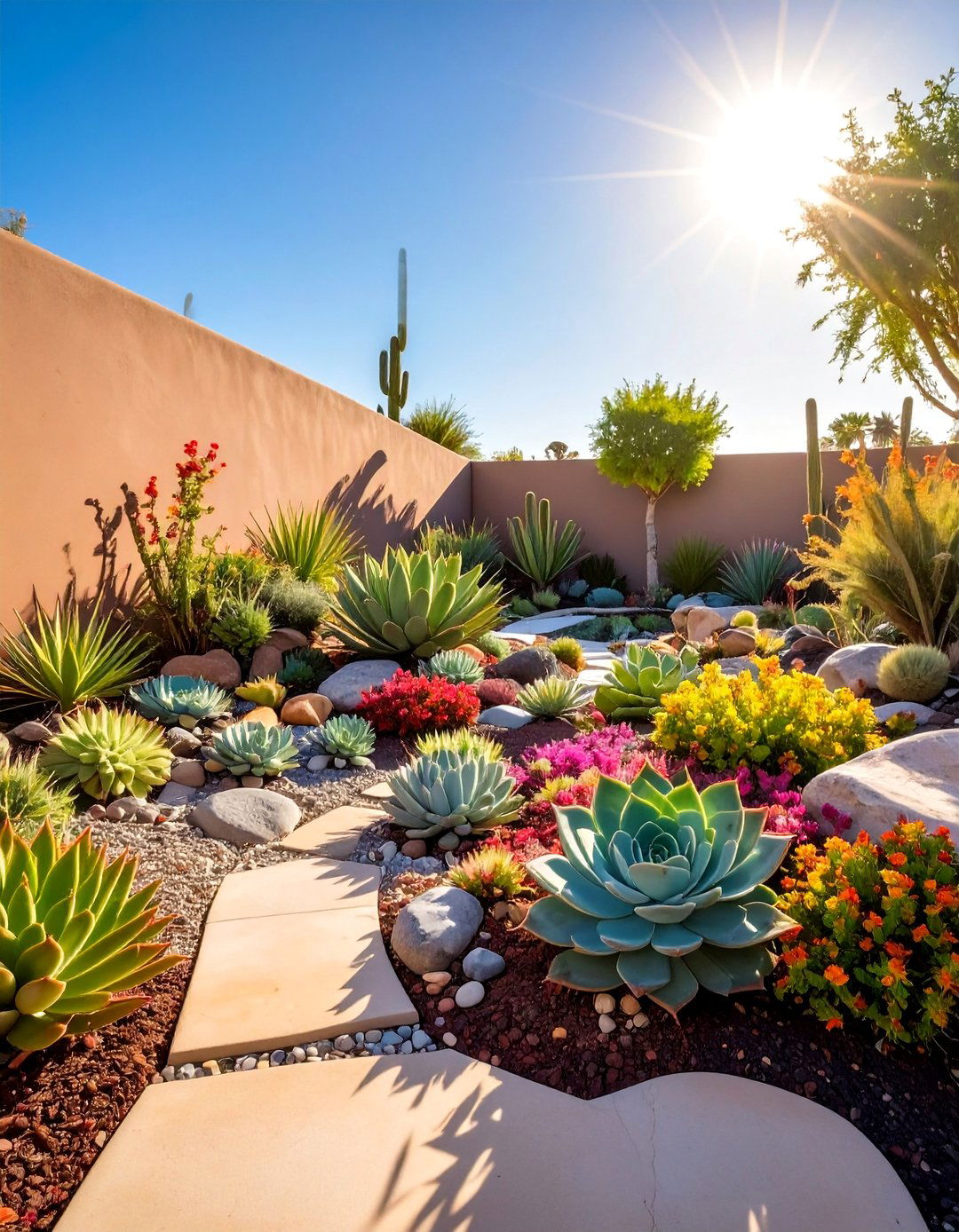 Succulent Rock Gardens - 40 Small Backyard Landscaping Ideas for Big Impact