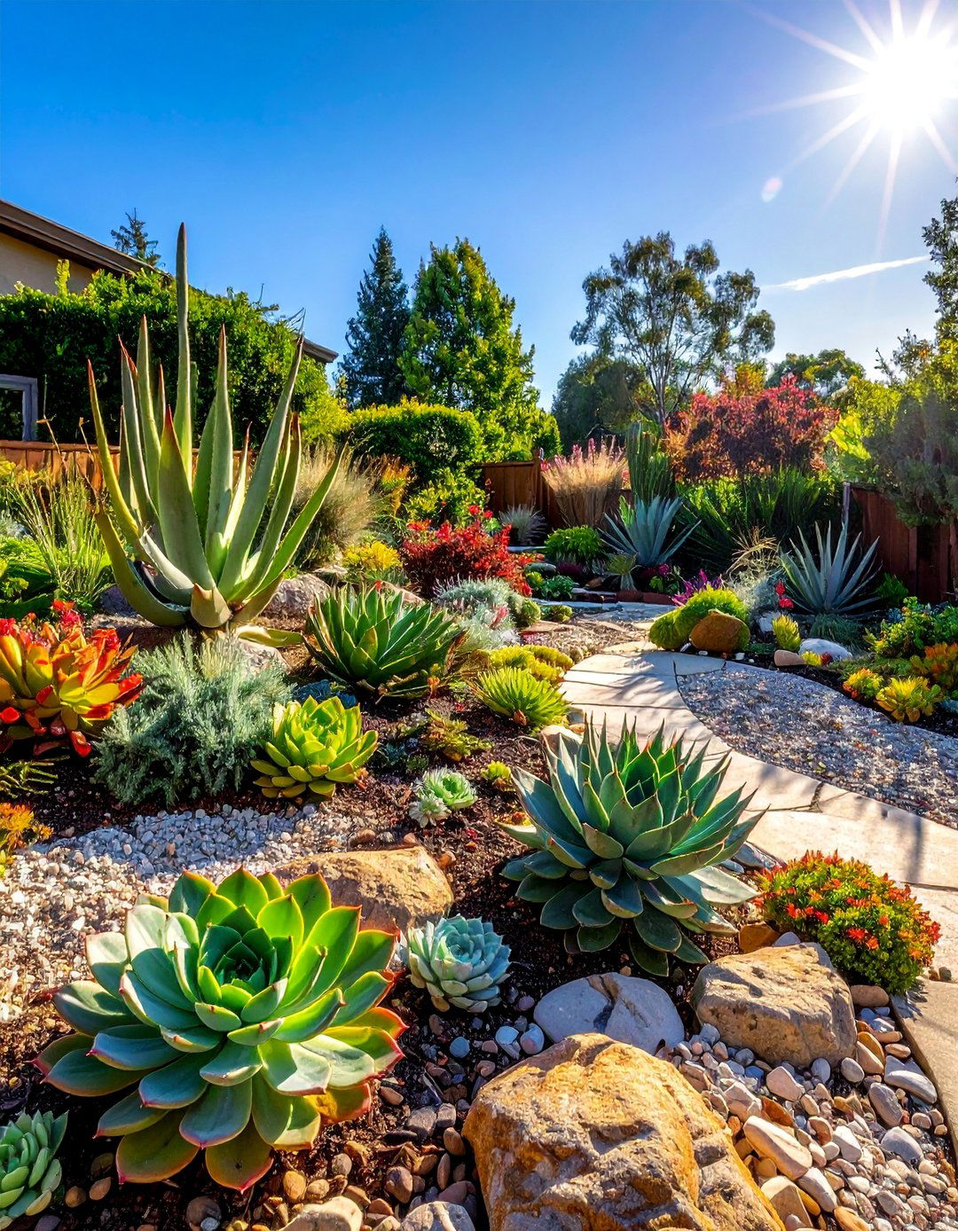 Succulent Rock Gardens - 40 Small Backyard Ideas to Transform Your Outdoor Space