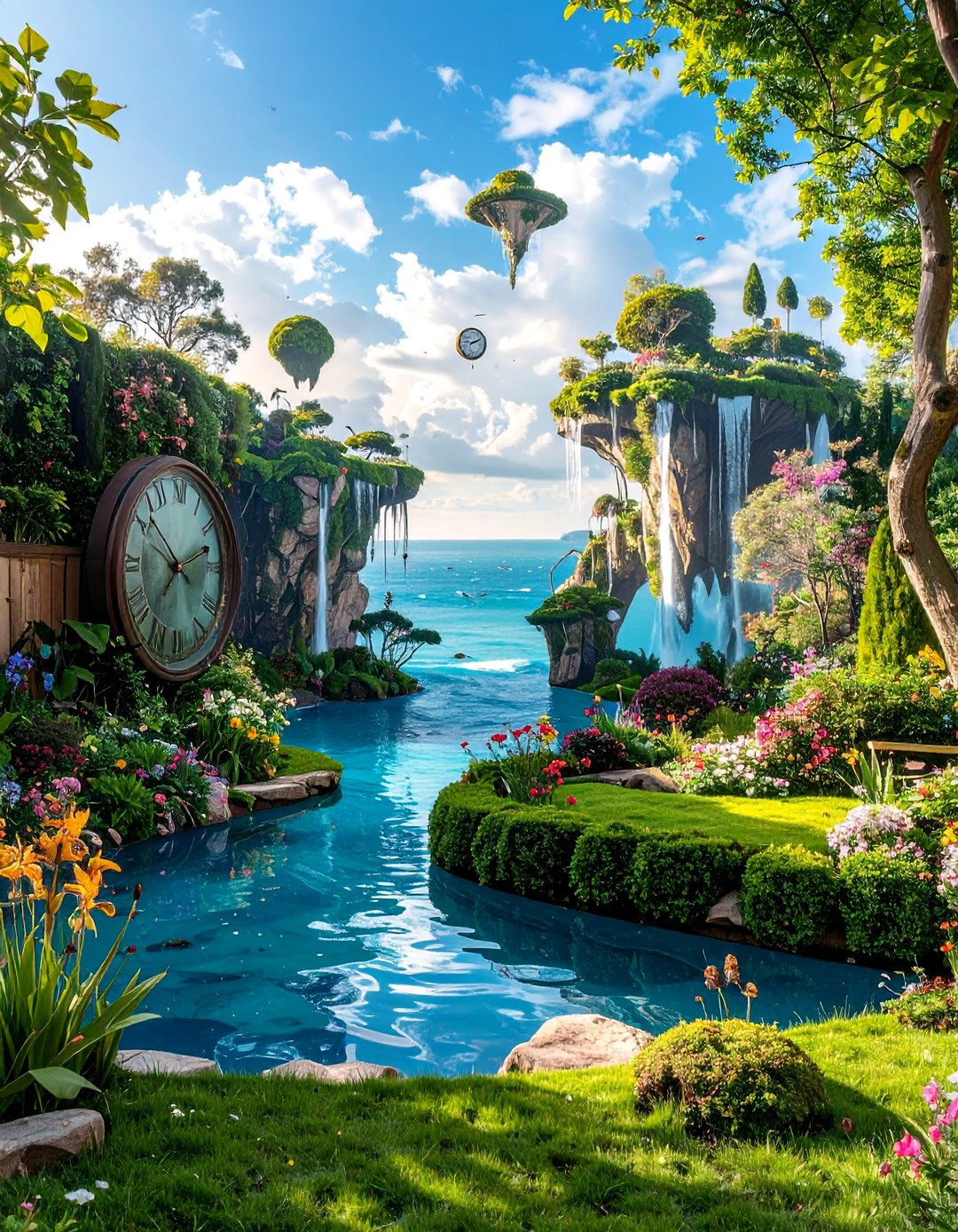Surrealist Dreamscape Garden Mural - 30 Garden Mural Ideas to Brighten Your Outdoor Space