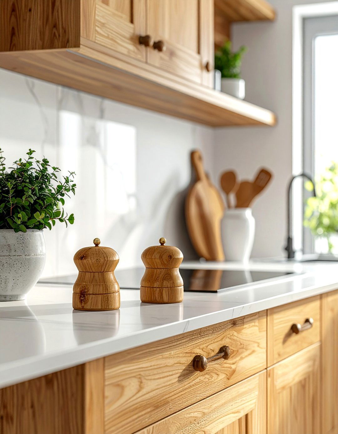 Sustainable Bamboo Knobs - 40 Kitchen Cabinet Hardware Ideas to Elevate Your Design