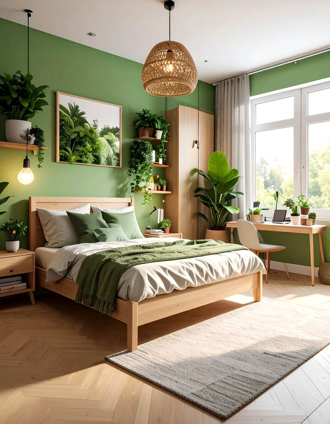 Sustainable Living Green Room - 40 Teen Room Ideas for a Fun and Functional Space