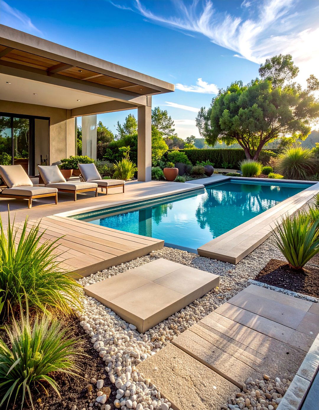 Swimming Pool Deck Alternative - 30 Decomposed Granite Landscaping Ideas for Your Yard
