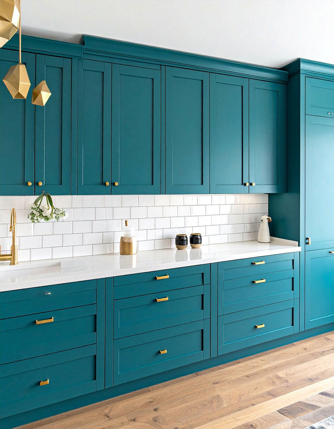Teal Blue Kitchen Cabinets With Gold Hardware - 30 Blue Kitchen Cabinets With Gold Hardware Ideas