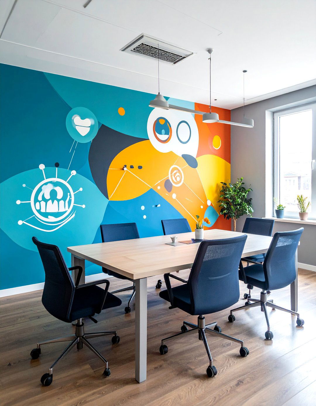 Team Building Graphics - 25 Office Wall Murals to Inspire Productivity and Creativity