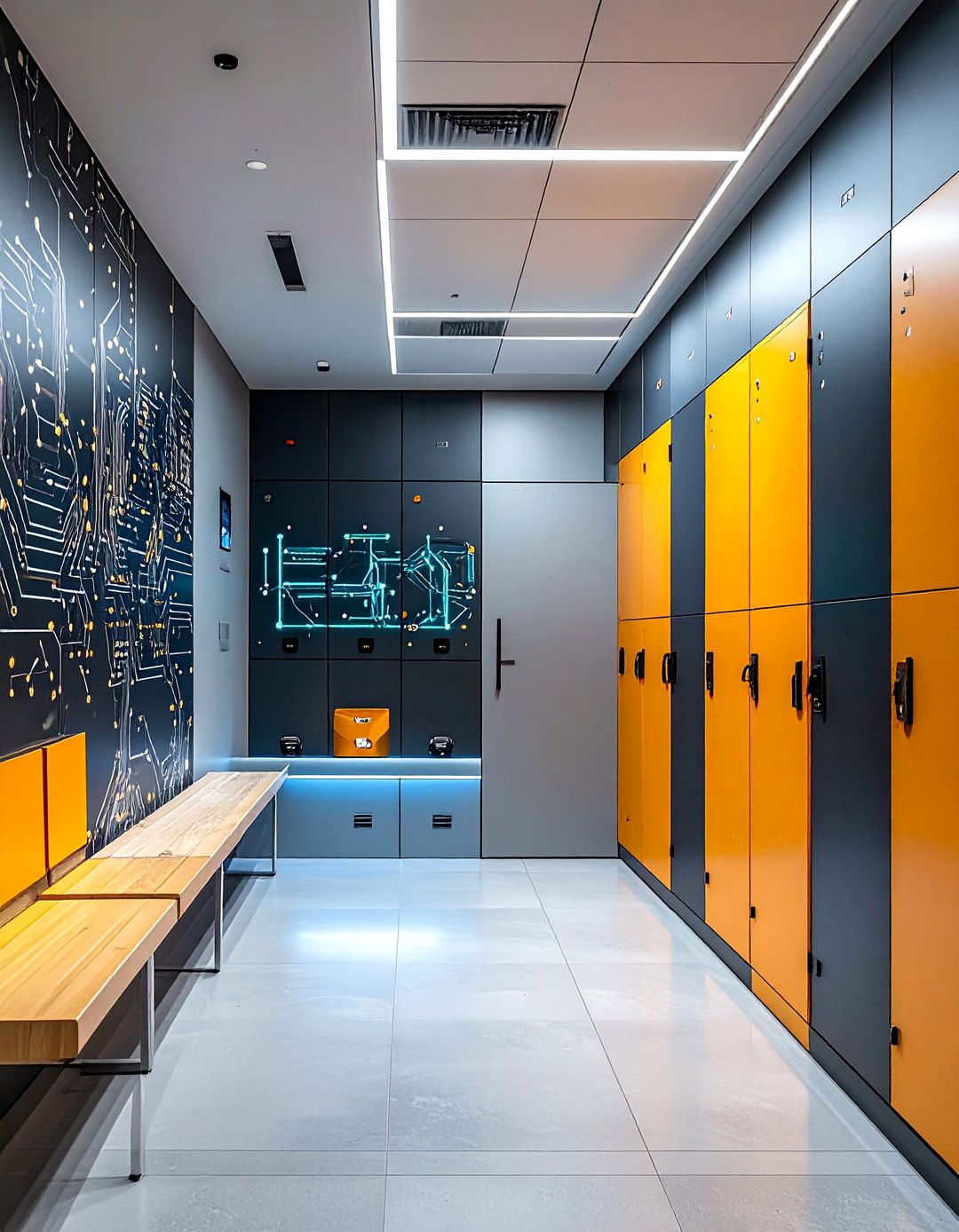 Tech Smart Organization - 30 Locker Decor Ideas for Stylish and Functional Spaces