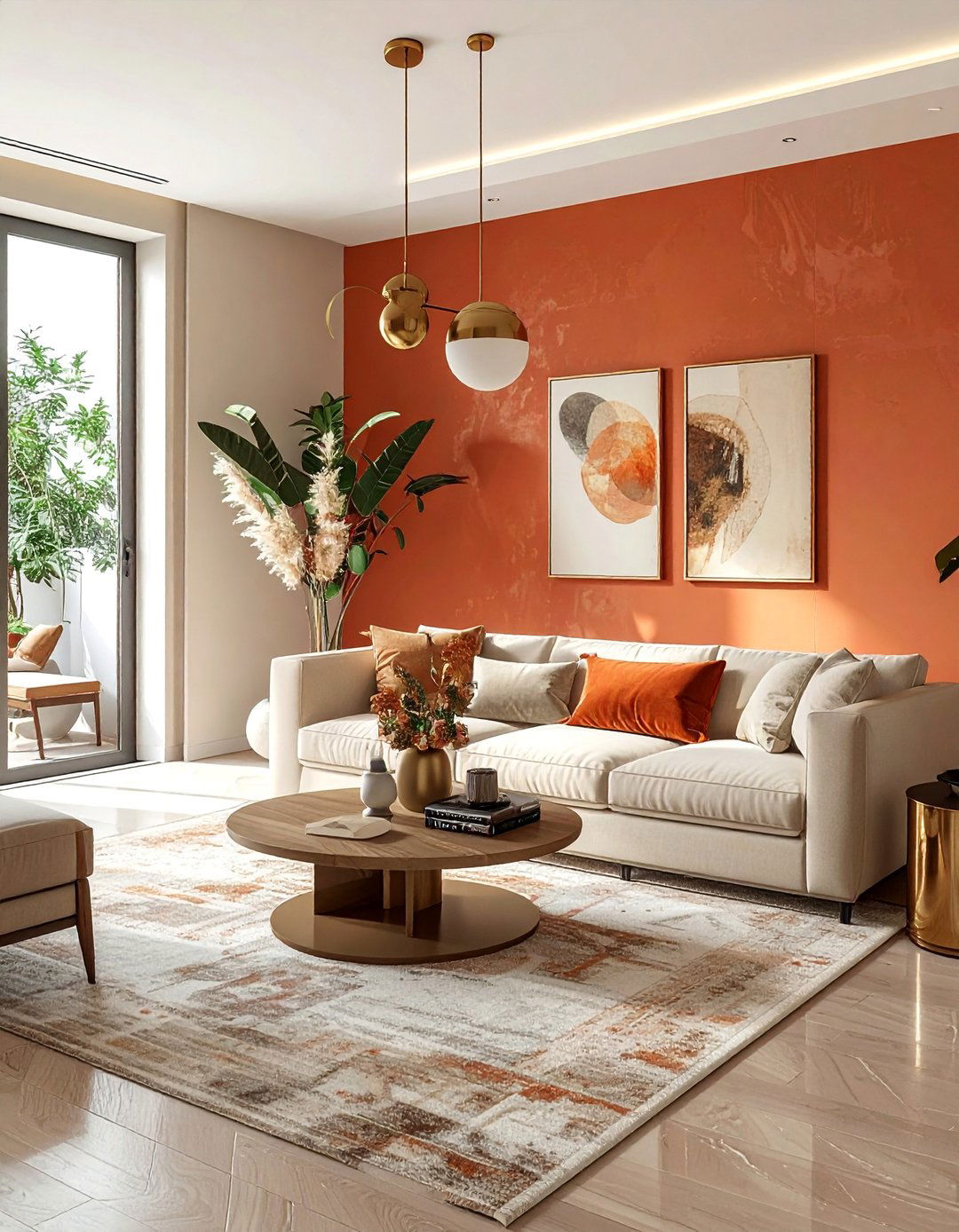 Terracotta Accent Walls for Living Rooms - 30 Terracotta Home Decor Ideas for a Warm Look
