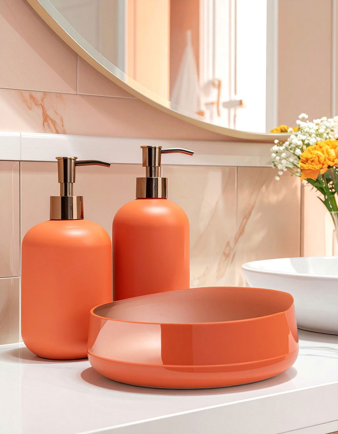 Terracotta Bathroom Accessories - 30 Terracotta Home Decor Ideas for a Warm Look