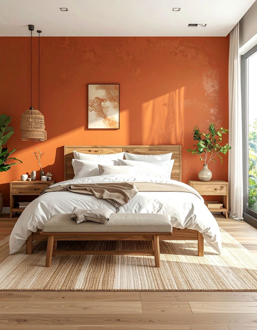 Terracotta Bedroom Accent Walls - 30 Terracotta Home Decor Ideas for a Warm Look