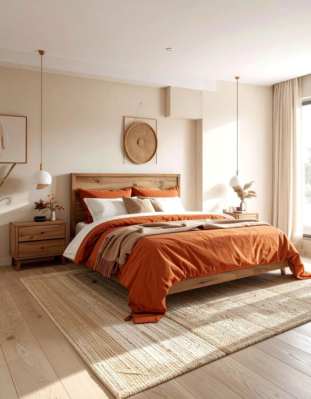 Terracotta Bedroom Bedding Sets - 30 Terracotta Home Decor Ideas for a Warm Look