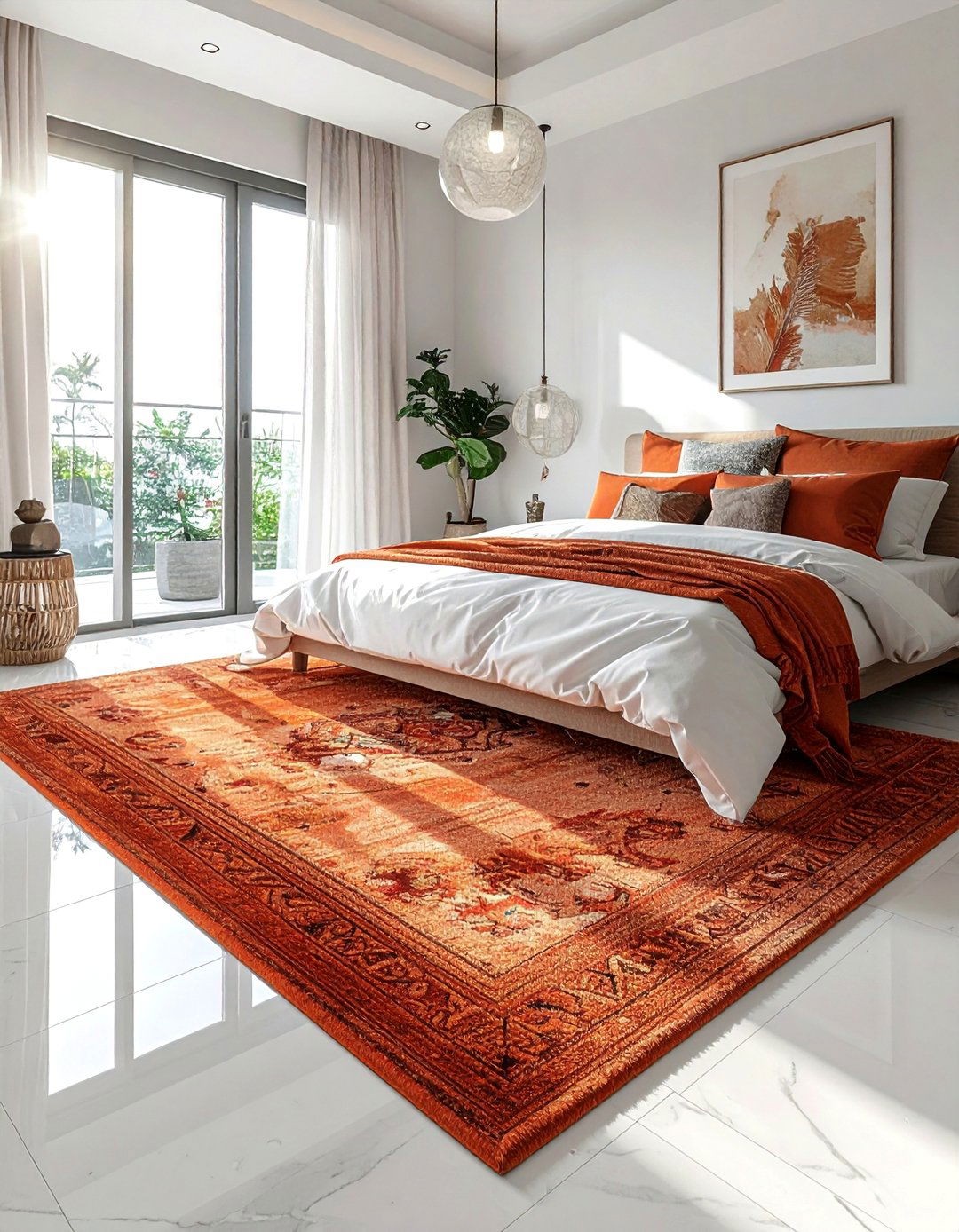 Terracotta Bedroom Rugs - 30 Terracotta Home Decor Ideas for a Warm Look