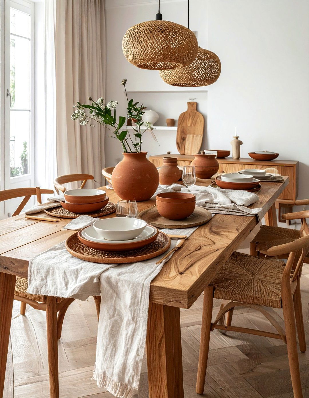 Terracotta Ceramic Dinnerware - 30 Terracotta Home Decor Ideas for a Warm Look