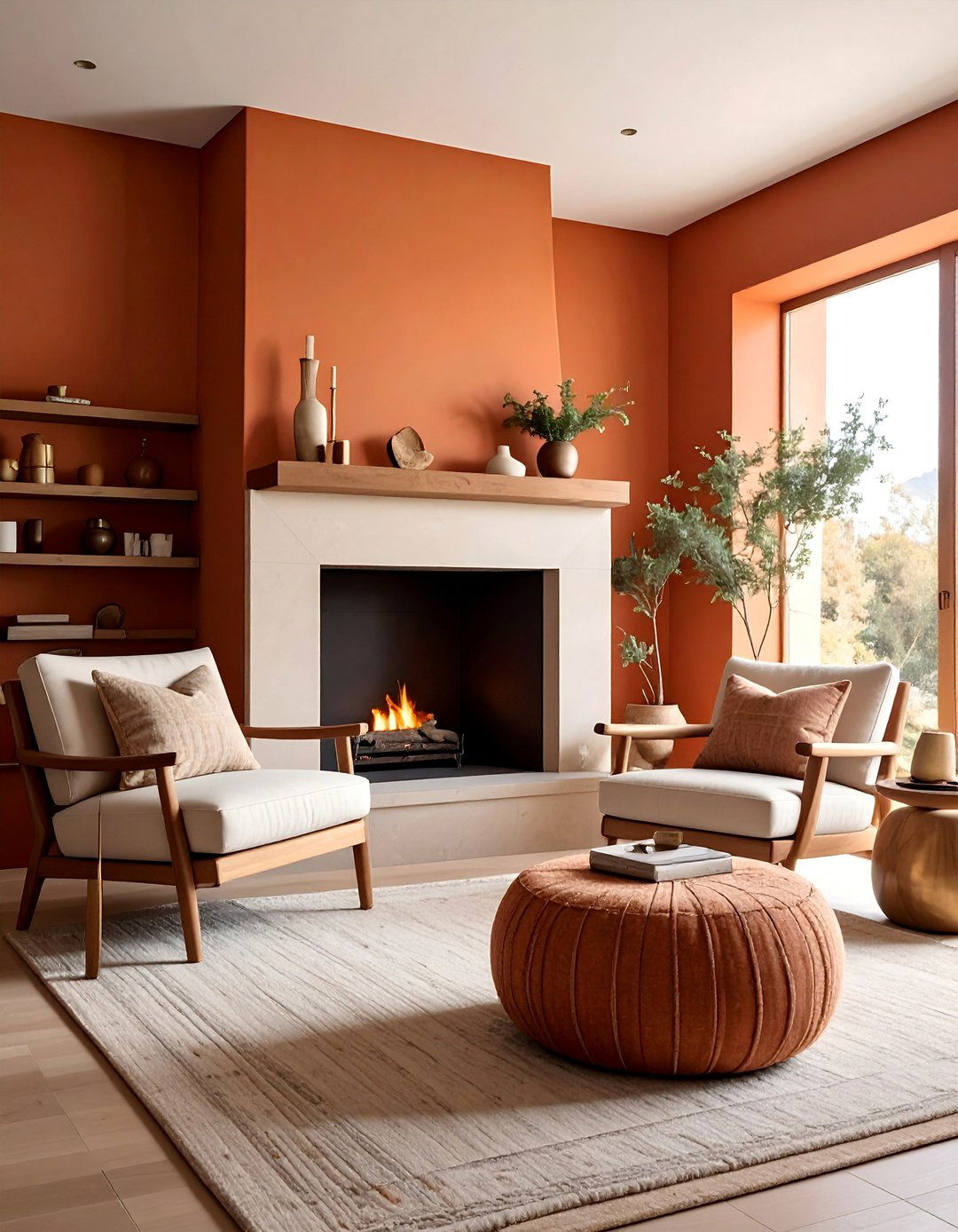 Terracotta Fireplace Surrounds - 30 Terracotta Home Decor Ideas for a Warm Look