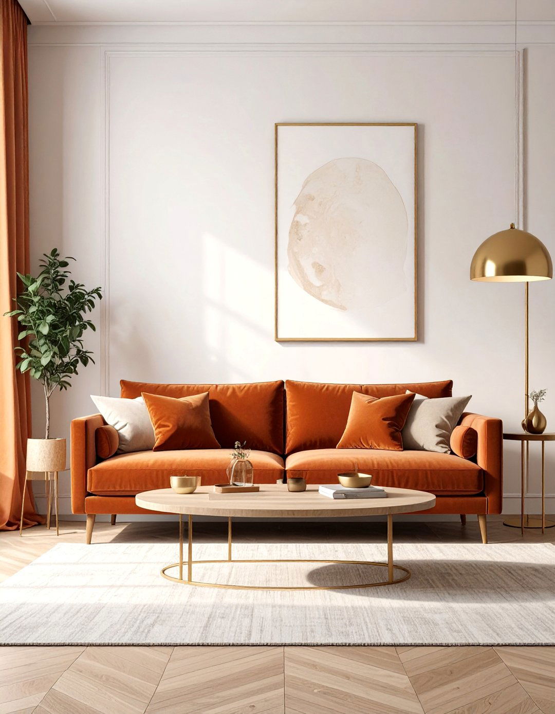 Terracotta Living Room Furniture - 30 Terracotta Home Decor Ideas for a Warm Look