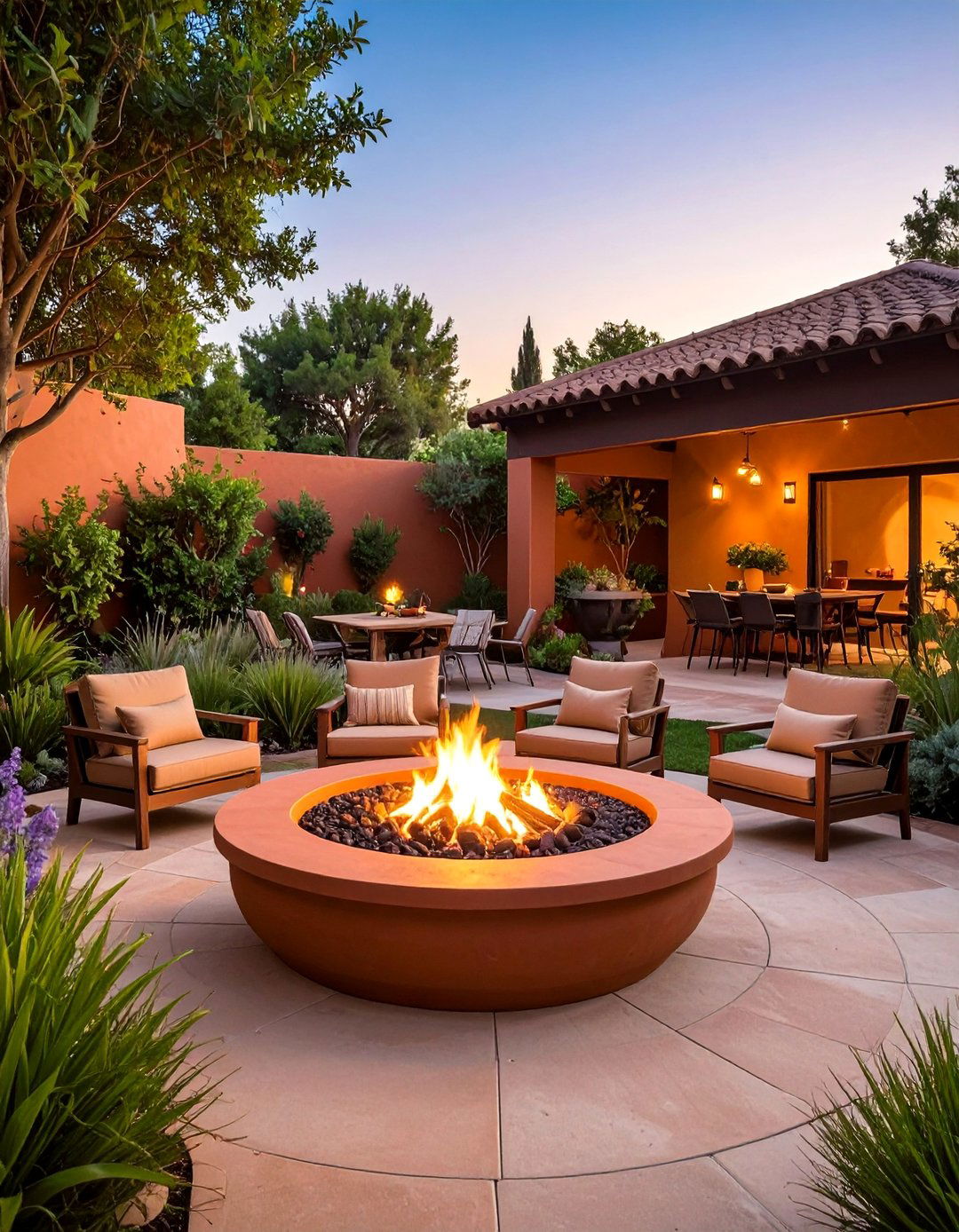 Terracotta Outdoor Fire Pits - 30 Terracotta Home Decor Ideas for a Warm Look