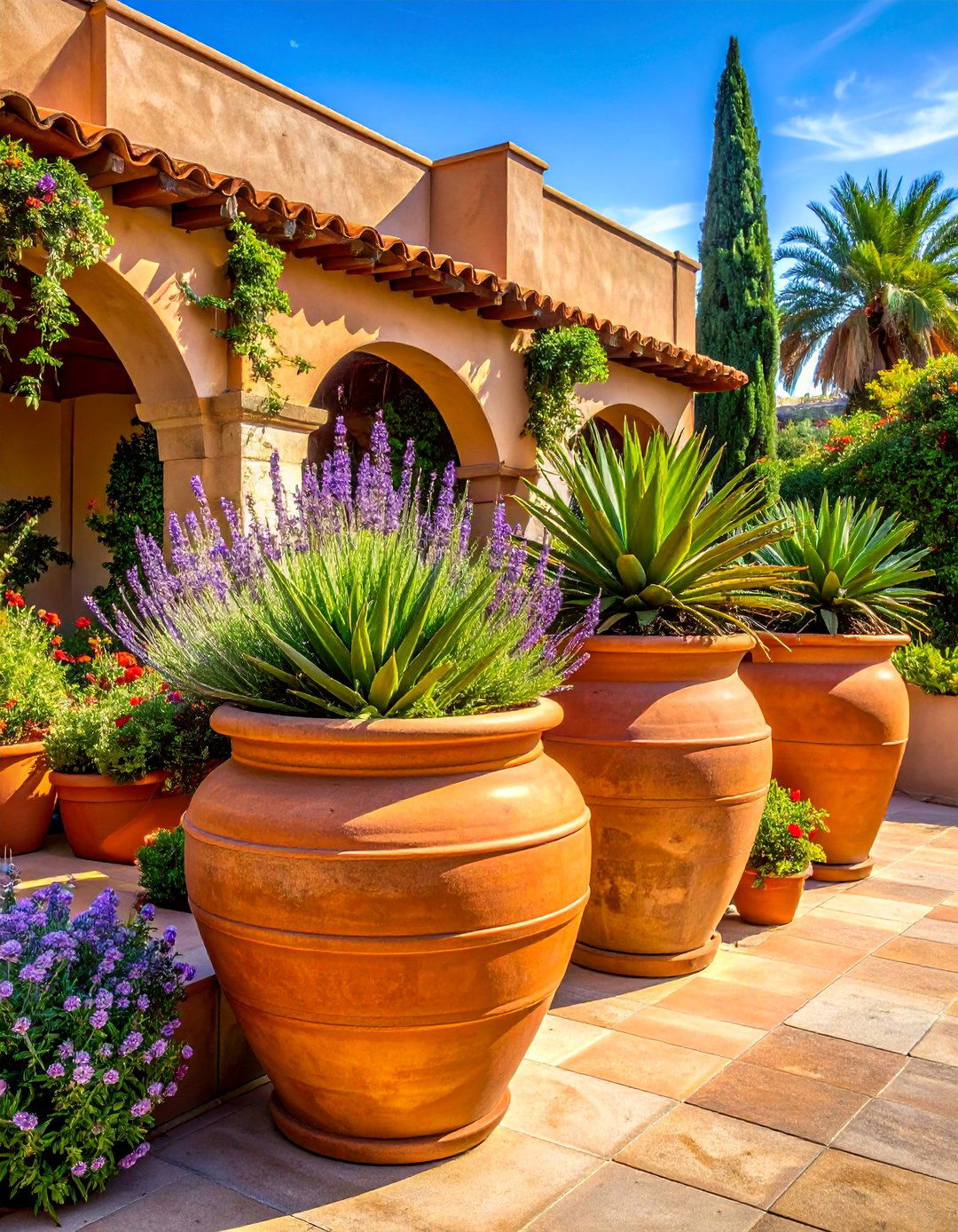 Terracotta Outdoor Planters - 30 Terracotta Home Decor Ideas for a Warm Look