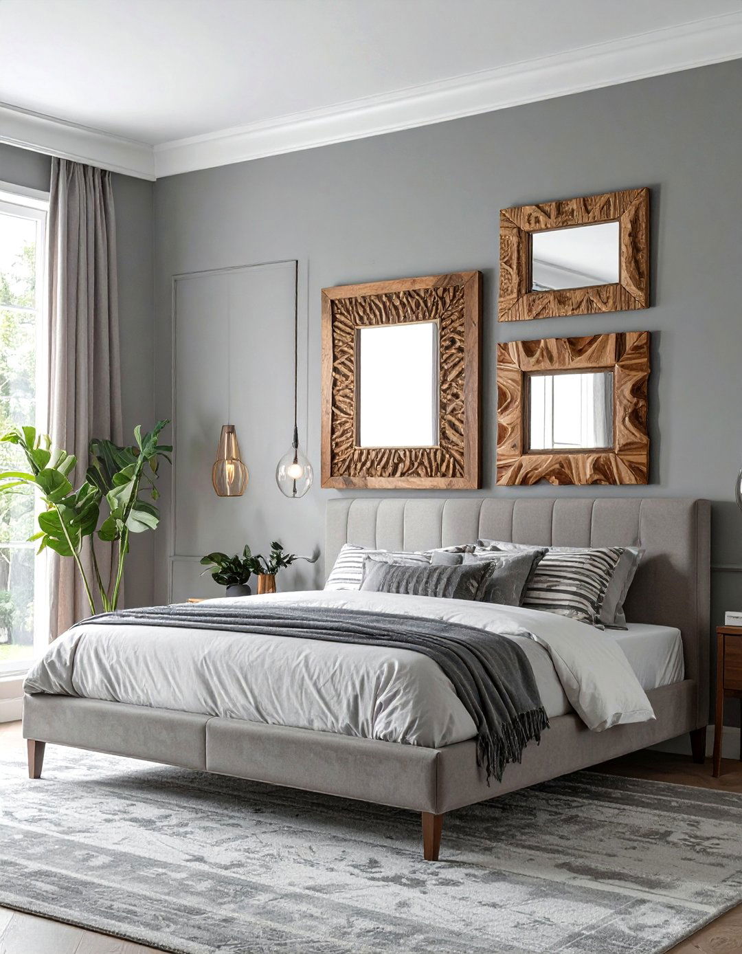 Textured Frame Collection - 30 Mirror Gallery Wall Ideas to Elevate Your Decor
