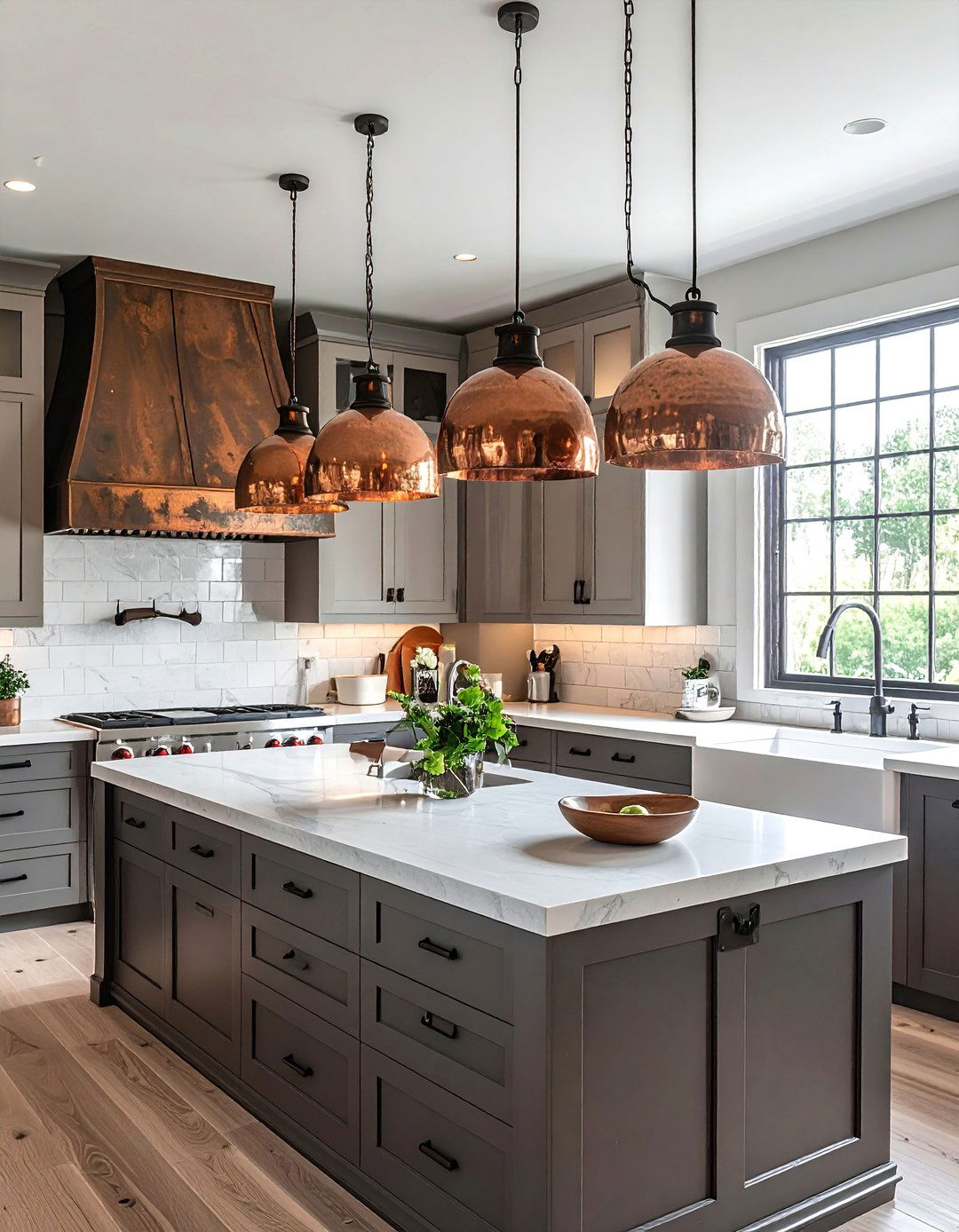 Textured Metal Kitchen Island Fixtures - 20 Kitchen Island Lighting Ideas to Brighten Your Space